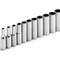 11 Piece Metric Deep Socket Set Chrome Vanadium 14 Inch Drive 5