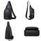 Mens Chest Pack Crossbody PU Leather Shoulder Bag 4