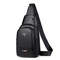 Mens Chest Pack Crossbody PU Leather Shoulder Bag 6