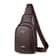 Mens Chest Pack Crossbody PU Leather Shoulder Bag 8