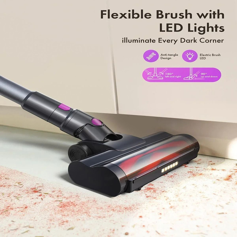 Cordless Stick Vacuum Cleaner With 23KPa Suction And LED Display 5