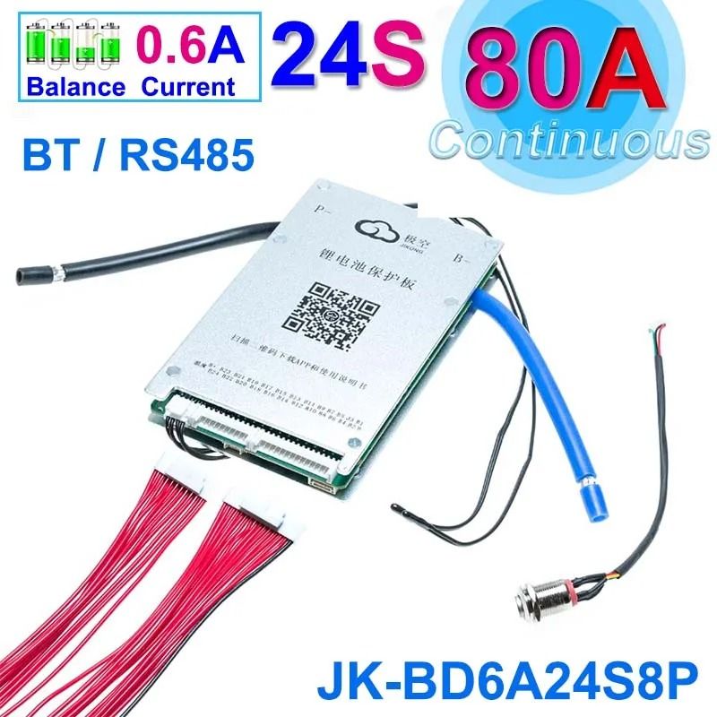 Smart Bluetooth Active Balance BMS For LiIon LiFePo4 LTO Batteries 4S24S 200A300A 14