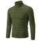 Mens High Neck Knitted Turtleneck Pullover Winter Sweater 11
