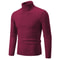 Mens High Neck Knitted Turtleneck Pullover Winter Sweater 4