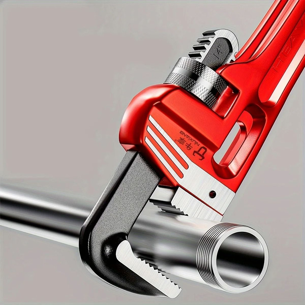Heavy Duty Adjustable Aluminum Pipe Wrench With Floating Jaw  8 Inch  12 Inch 1