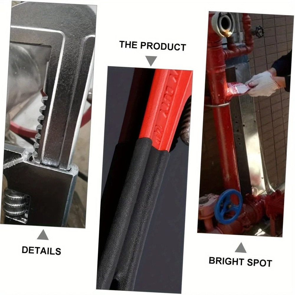 Heavy Duty Adjustable Aluminum Pipe Wrench With Floating Jaw  8 Inch  12 Inch 5