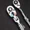 72 Tooth Carbon Steel Retractable Ratchet Wrench With Quick Release 3