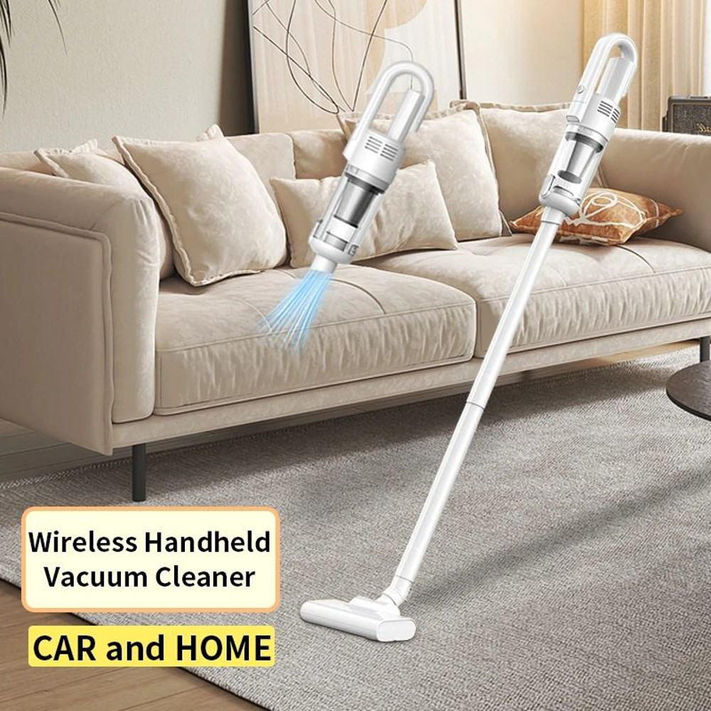 Wireless Car Vacuum Cleaner 6500Pa Handheld Portable With Metal Filter 0