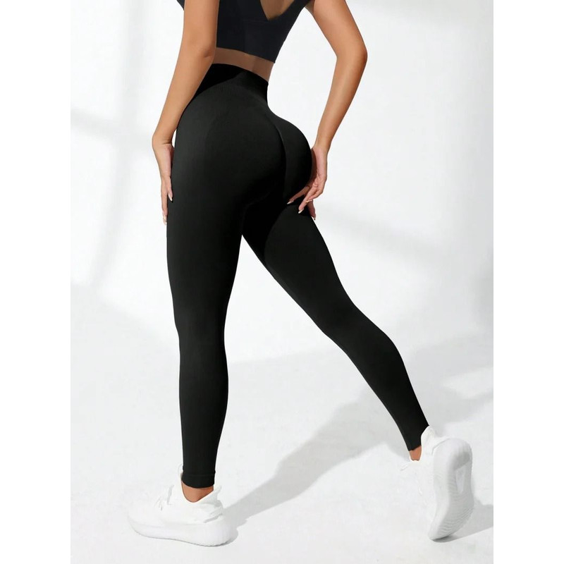 Womens High Waist Yoga Leggings Seamless Butt Lifting Sports Pants 5