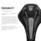 3D Printed Carbon Fiber Bike Saddle Ultralight Hollow Racing Seat 4