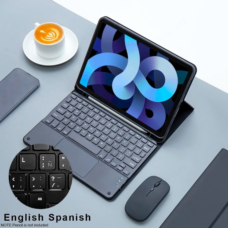 IPad Keyboard Case With Wireless Mouse Bluetooth Cover For IPad 7th 8th 9th 10th Pro And Air 9
