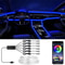 Flexible EL Wire Car Interior RGB LED Strip Lights With App Control 0