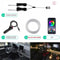 Flexible EL Wire Car Interior RGB LED Strip Lights With App Control 6