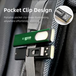 mini led keychain flashlight 450 lumens portable rechargeable pocket torch with magnet