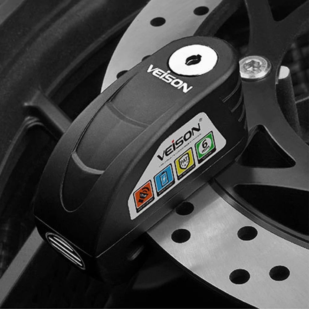 Motorcycle Alarm Disc Brake Lock 130DB Waterproof Anti Theft Security Padlock 0