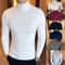 Winter High Neck Thick Warm Sweater Men Slim Fit Pullover Knitwear 0