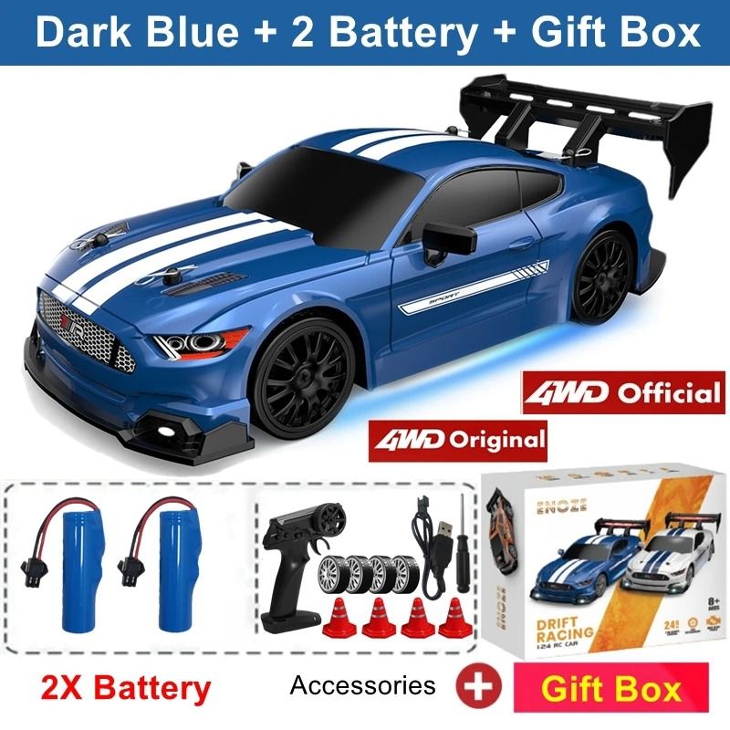 4WD RC Drift Car With LED Lights Rechargeable Remote Control Racing Toy 9