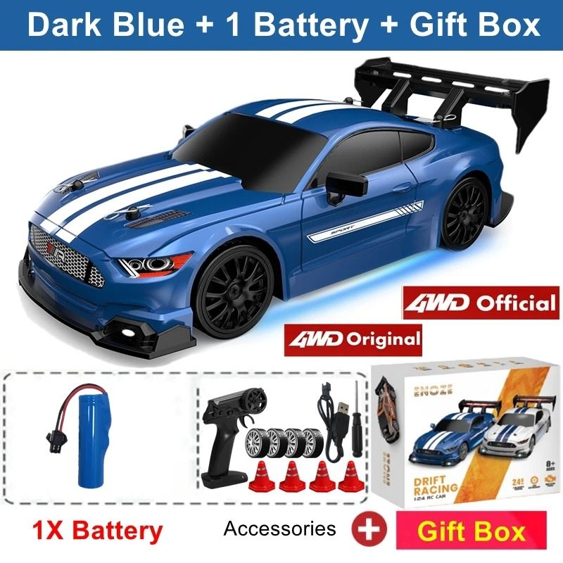 4WD RC Drift Car With LED Lights Rechargeable Remote Control Racing Toy 8