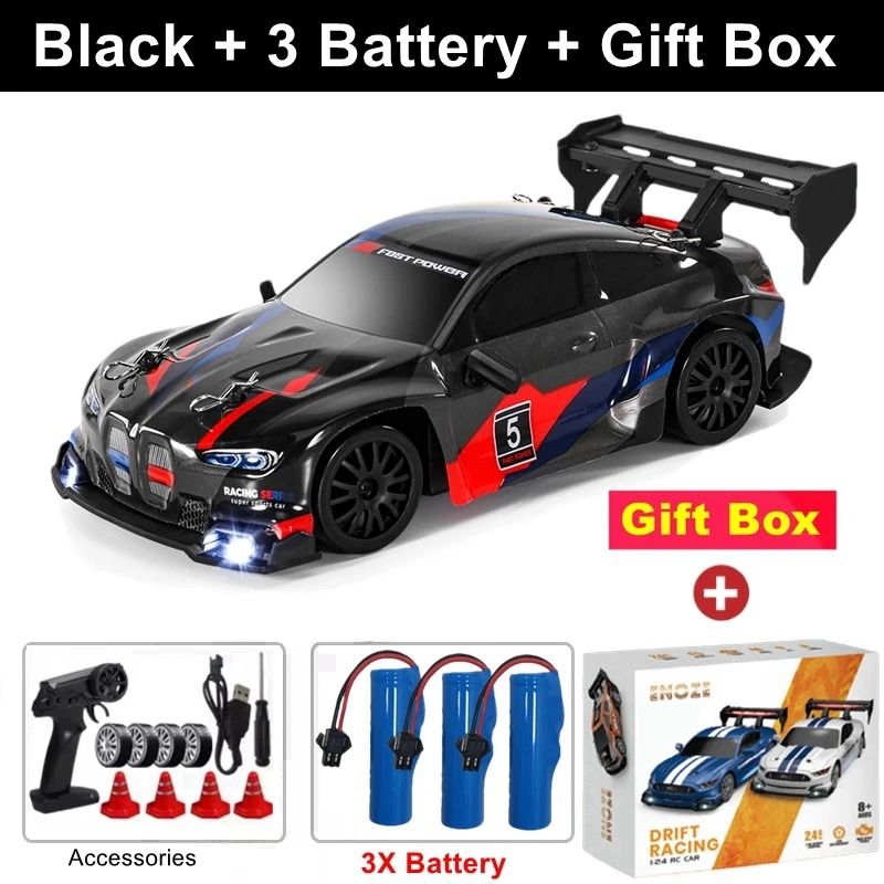 4WD RC Drift Car With LED Lights Rechargeable Remote Control Racing Toy 18