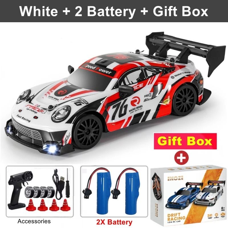 4WD RC Drift Car With LED Lights Rechargeable Remote Control Racing Toy 23