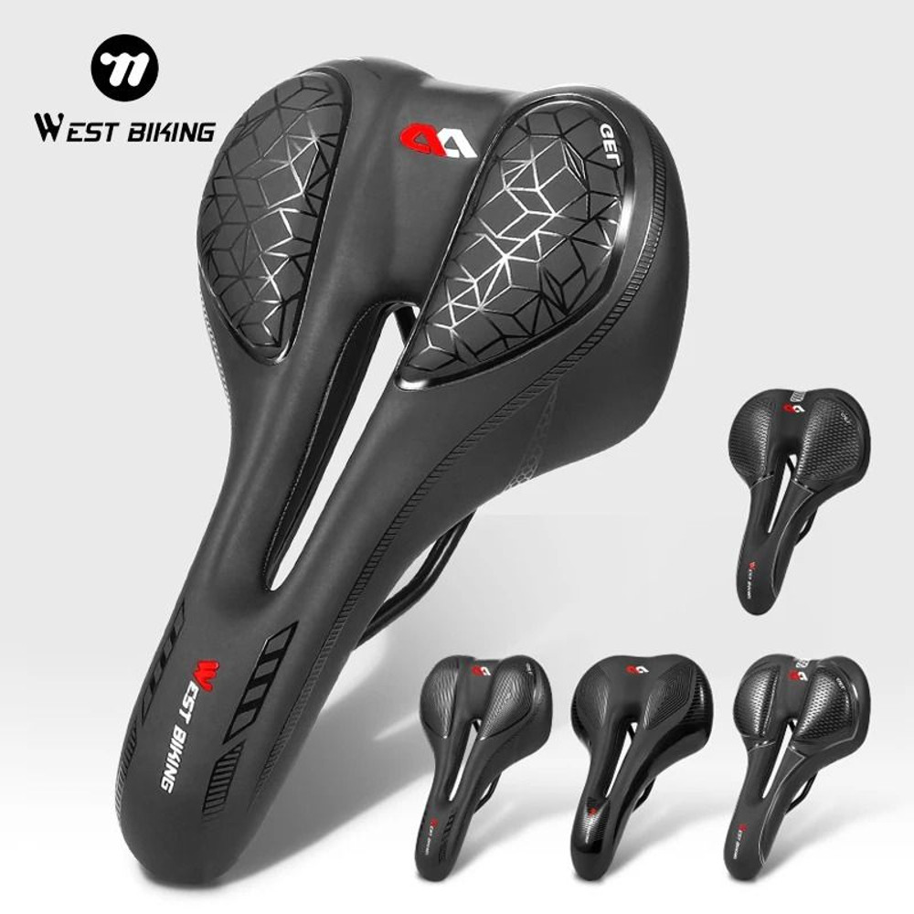 Ergonomic Bicycle Seat Cushion With Breathable PU For Road And Mountain Bikes 0