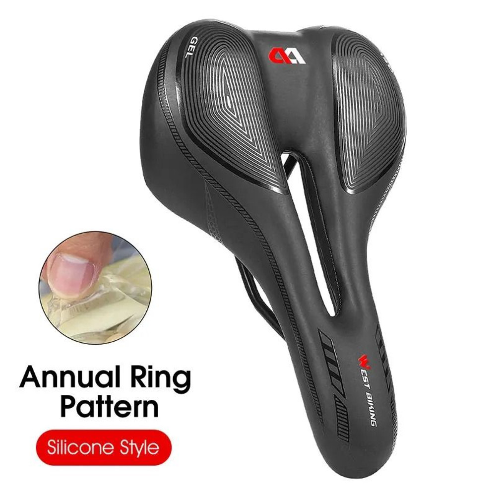 Ergonomic Bicycle Seat Cushion With Breathable PU For Road And Mountain Bikes 11