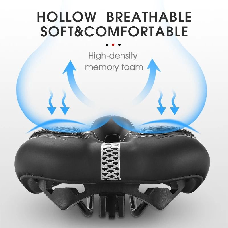 Ergonomic Bicycle Seat Cushion With Breathable PU For Road And Mountain Bikes 3