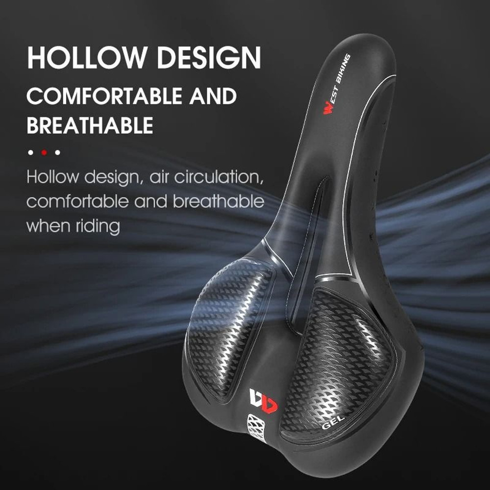 Ergonomic Bicycle Seat Cushion With Breathable PU For Road And Mountain Bikes 5