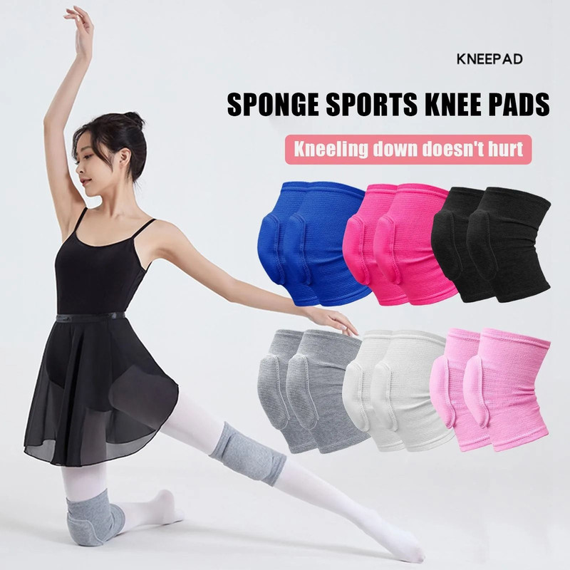 Sports Compression Knee Pads With Thickened Cushion Support For Training And Dance 1