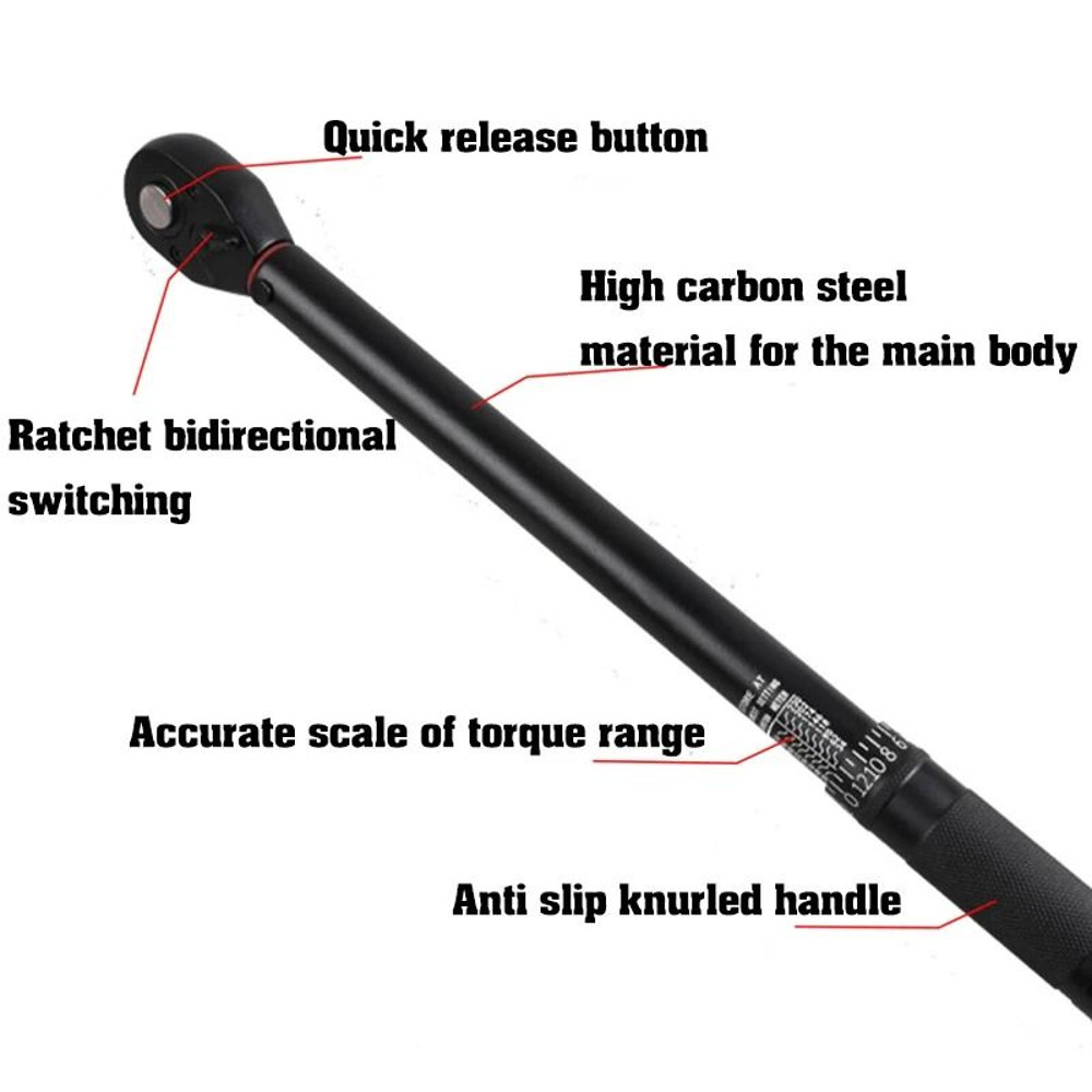 Adjustable Torque Wrench With Ratchet Head For Cars And Bicycles 2