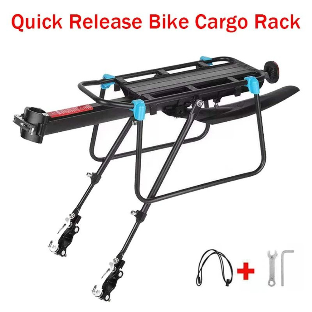 Quick Release Adjustable Bike Cargo Rack With Mudguard 1