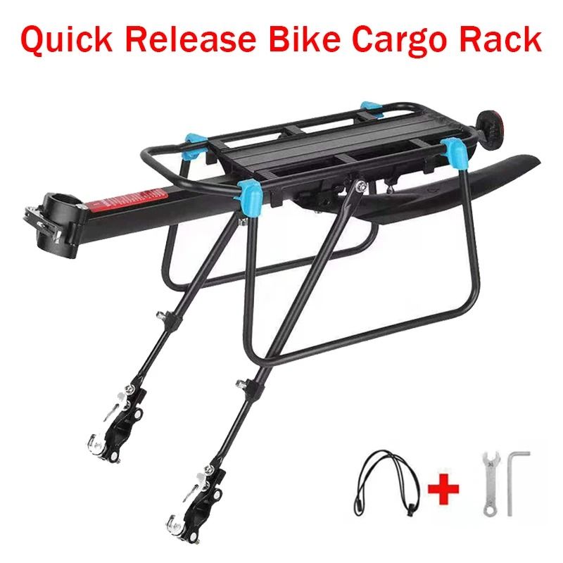 Quick Release Adjustable Bike Cargo Rack With Mudguard 1