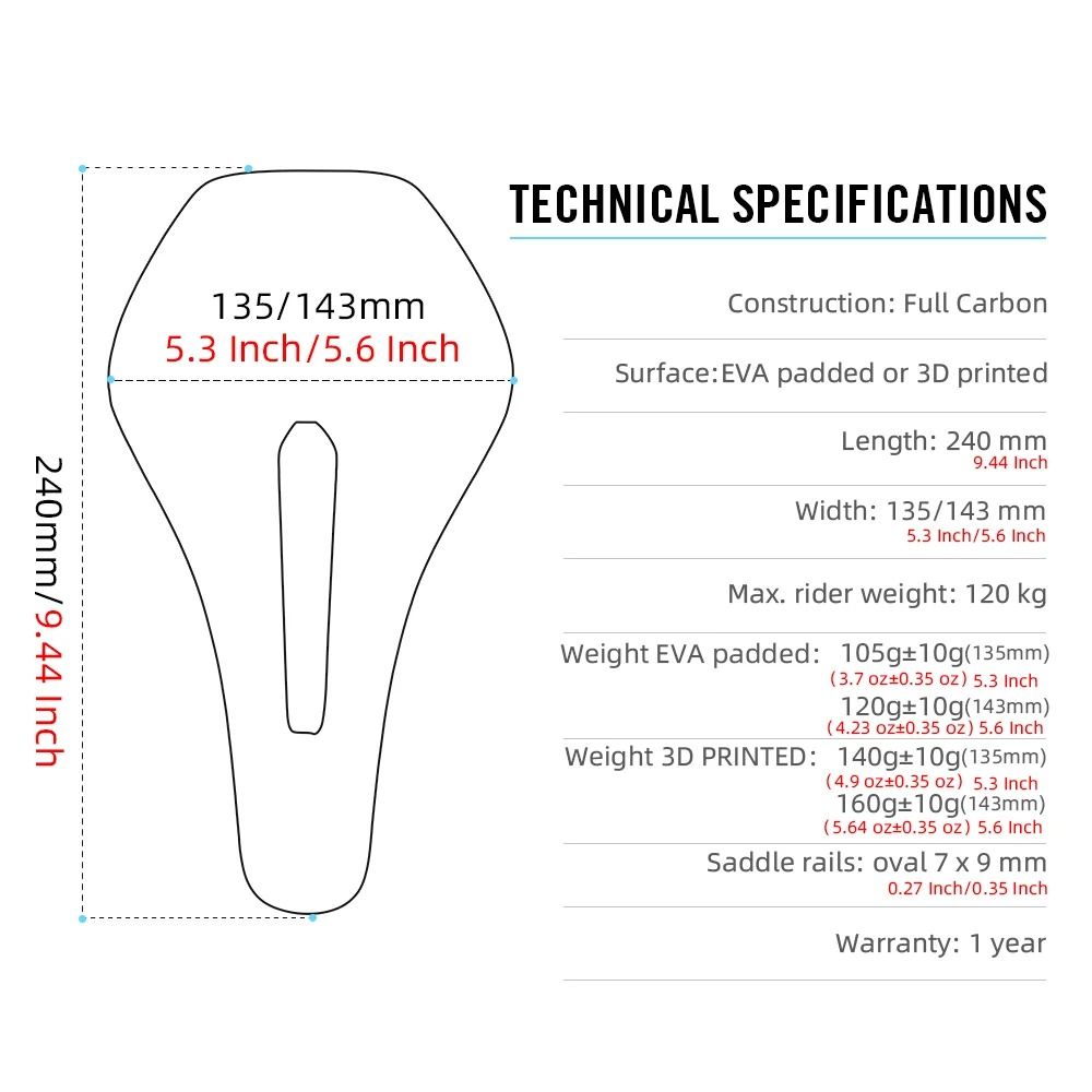 3D Printed Carbon Bicycle Saddle 2
