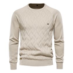 mens solid knit pullover sweater