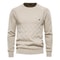 Mens Solid Knit Pullover Sweater 0