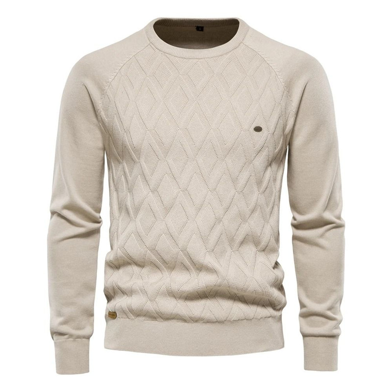 Mens Solid Knit Pullover Sweater 11