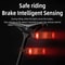 Smart Bicycle Brake Light USB Rechargeable LED Rear Cycling Light 5