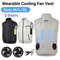 Cooling Fan Vest Breathable Workwear For Hot Weather 0