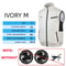 Cooling Fan Vest Breathable Workwear For Hot Weather 11