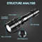 Tactical LED Hunting Flashlight USB Rechargeable Waterproof Torch 4