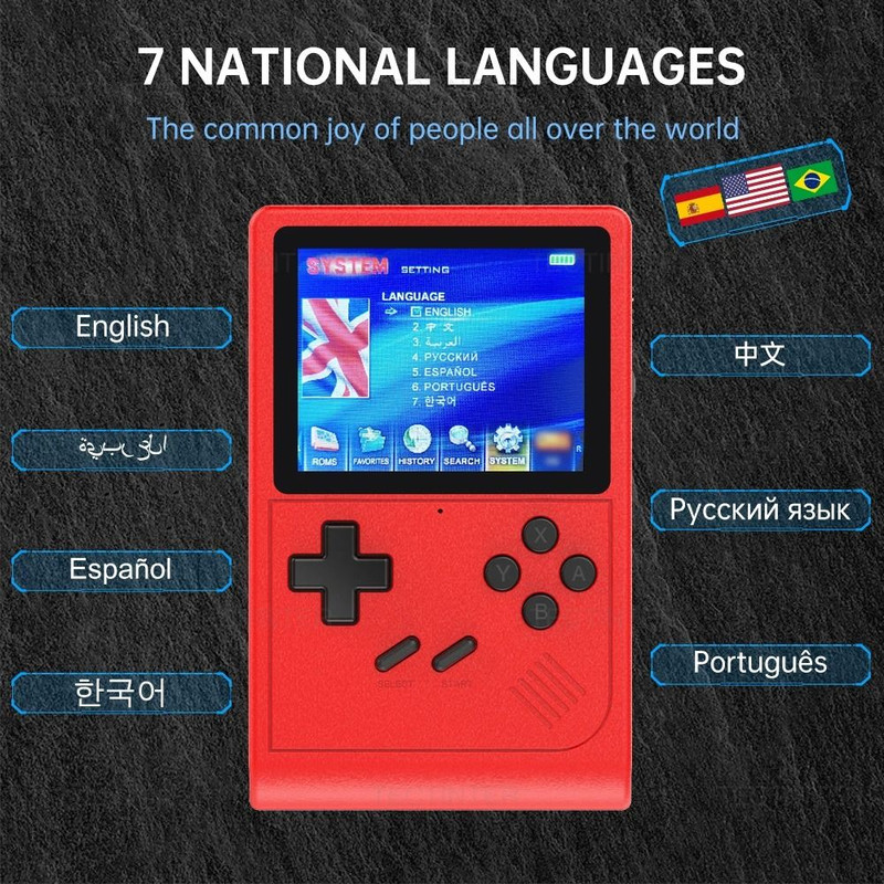 Portable Retro Handheld Game Console With 6000 Games And TV Output 2