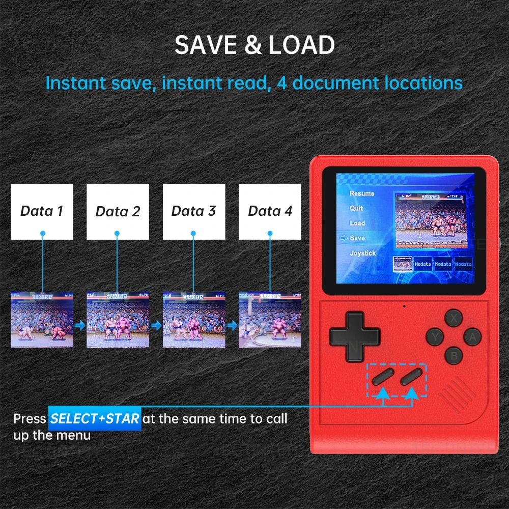 Portable Retro Handheld Game Console With 6000 Games And TV Output 6