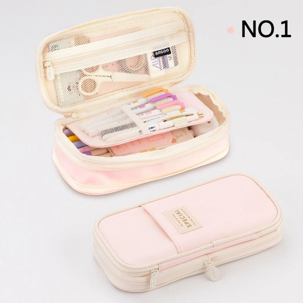 Large Capacity Pencil Case Double Layer School Pouch 6