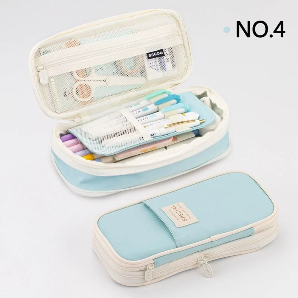 Large Capacity Pencil Case Double Layer School Pouch 8