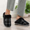 Plaid Memory Foam Winter Slippers With Warm Plush Lining For Men 1