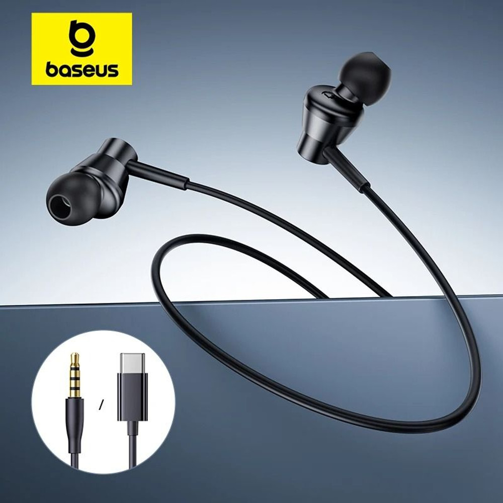 Wired Earphones With Mic And 120 Degree Design For Type C And 35mm Devices 0