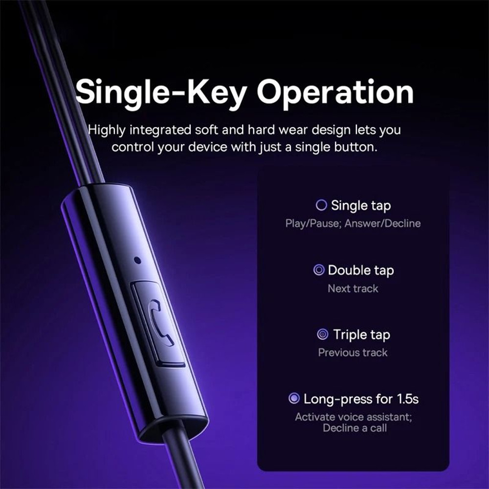 Wired Earphones With Mic And 120 Degree Design For Type C And 35mm Devices 5