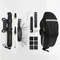 Portable Bicycle Repair Tools Kit With Pump Saddle Bag And Multi Functional Wrench 0