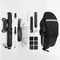Portable Bicycle Repair Tools Kit With Pump Saddle Bag And Multi Functional Wrench 0