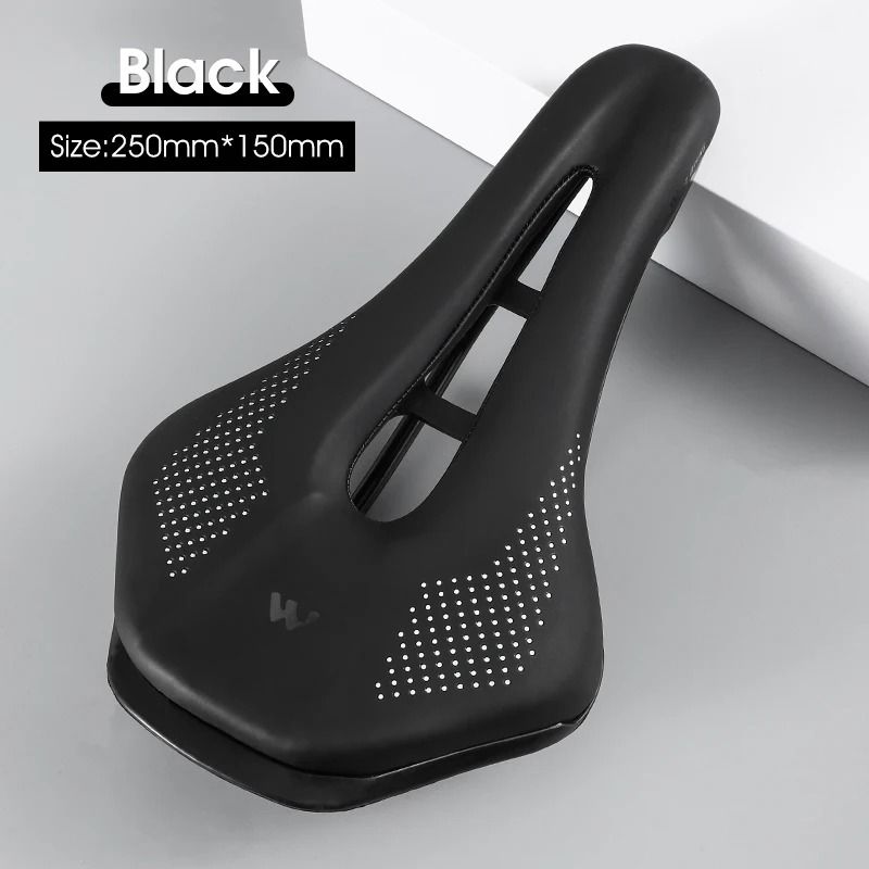 Comfortable Road Bicycle Saddle With Hollow Breathable PU Leather Cushion 9
